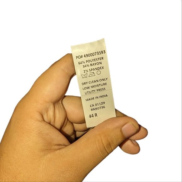 Michael Kors Men's All Seasons Lightweight Navy Sport Coat Size 44 Regular (XL) - Picture 8 of 8